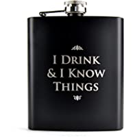 Game of Thrones Z885790 - Petaca- diseño con texto &quot-I Drink &amp- I Know Thing&quot-- multicolor